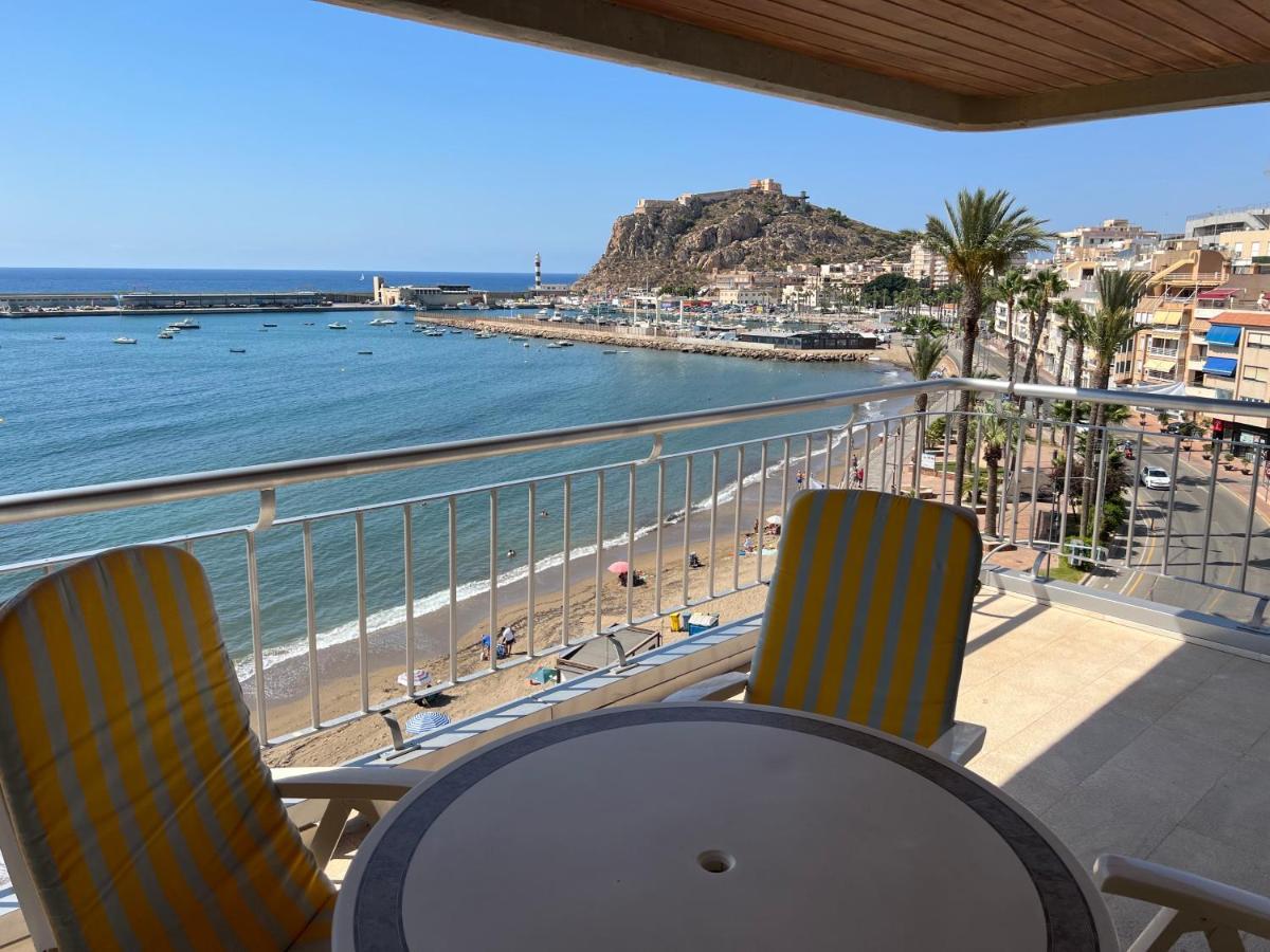 Primera Linea De Playa En Bahia De Levante, Vistas Panoramicas Águilas Kültér fotó