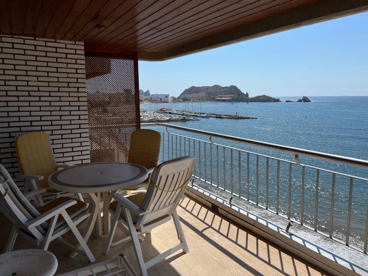 Primera Linea De Playa En Bahia De Levante, Vistas Panoramicas Águilas Kültér fotó