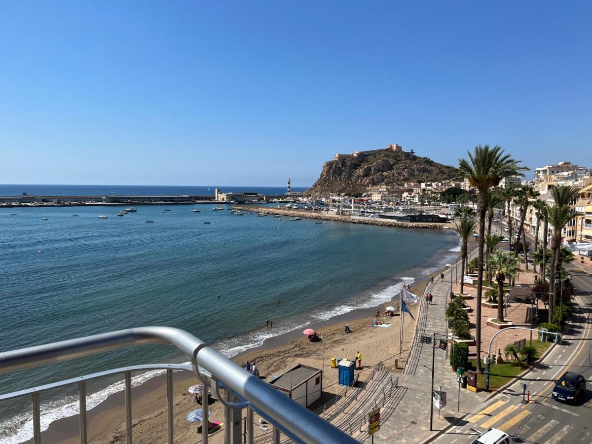 Primera Linea De Playa En Bahia De Levante, Vistas Panoramicas Águilas Kültér fotó
