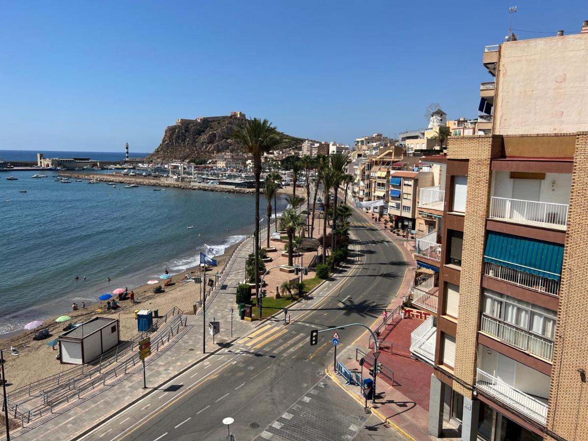 Primera Linea De Playa En Bahia De Levante, Vistas Panoramicas Águilas Kültér fotó